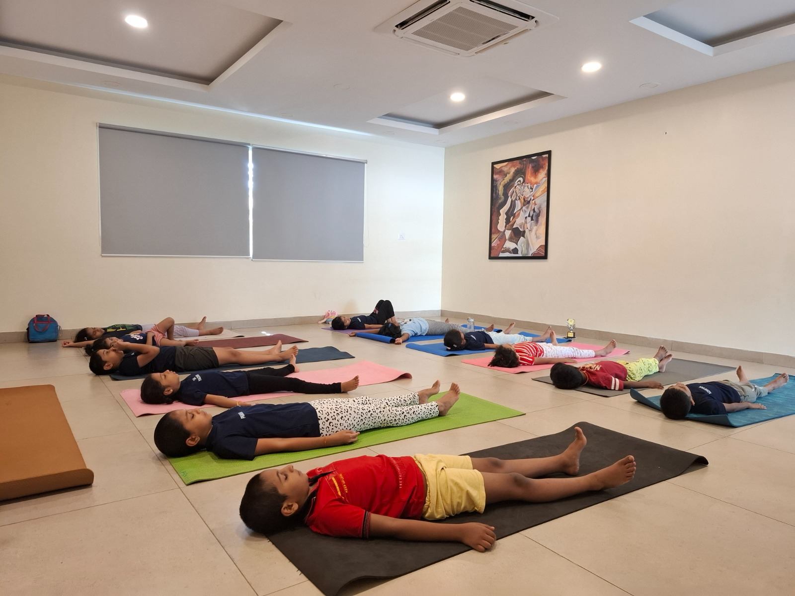 Yoga session at Vetha Yogalaya studio